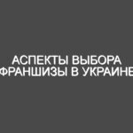 Аспекты выбора франшизы в Украине