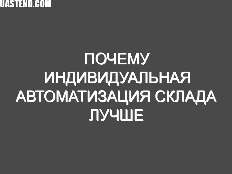 Почему индивидуальная автоматизация склада лучше бесплатной программы