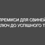 Премікси для свиней: ключ до успішного та прибуткового свинарства