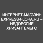 Интернет-магазин Express-Flora.ru – недорогие хризантемы с доставкой