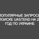 Популярные запросы в поиске uastend на 2021 год по Украине